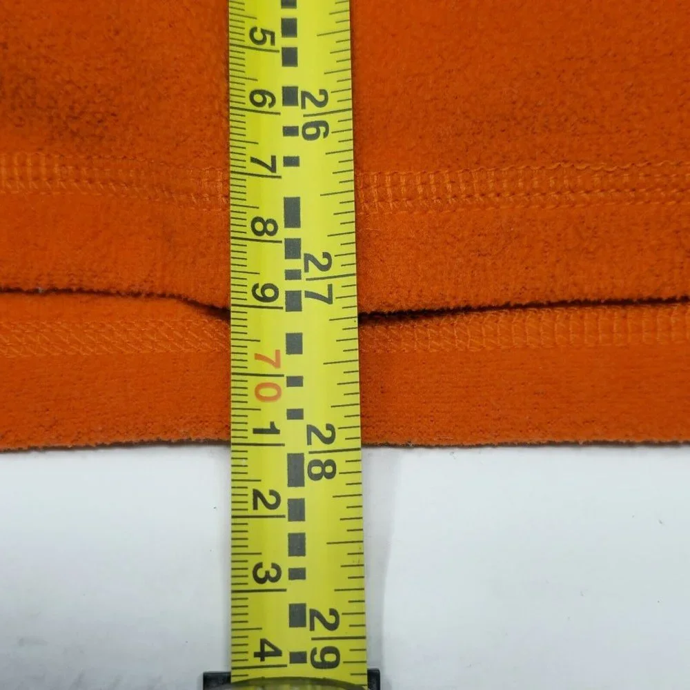 The North Face Fleece Lightweight 1/4 Zip Orange‎ Pullover Jacket Men's Large
